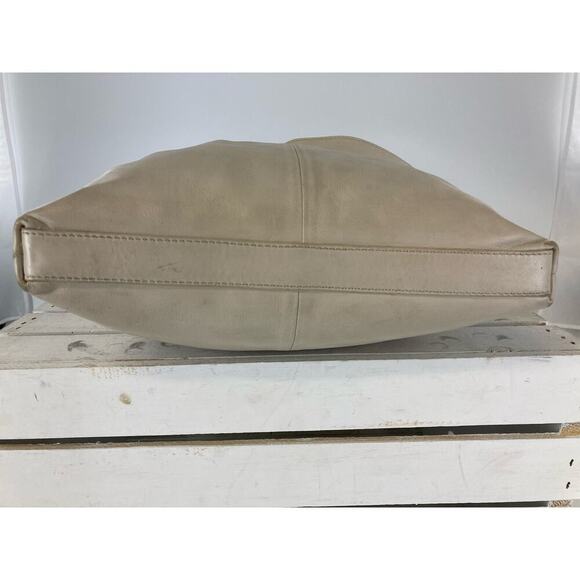 TORY BURCH MEDIUM IVORY LEATHER VERONA FOLDOVER CROSSBODY BAG - Picture 12 of 16